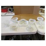 8 pcs of moonstone glass