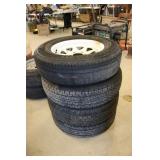 4 used trailer tires