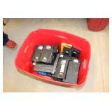 red tote & vhs tapes