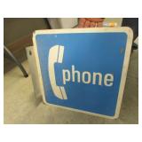 phone flange sign