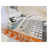 sticker letters & numbers