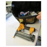 bostitch air brad nailer & bag of items