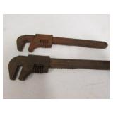 2 pipe wrenches