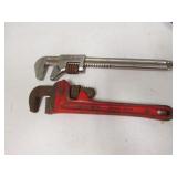 2 pipe wrenches incl:ridgid