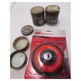 new sanding pad,tins & lids