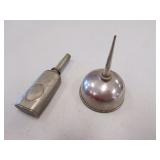 2 small oil cans