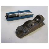 small wooden plane & tool