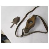 griswold cast iron ashtray & bottle carrier