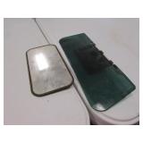 2 old car visors