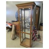 lighted curio cabinet