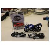 toy motorcycles & truck