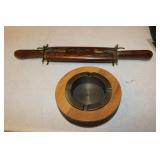 oriental carving set & ashtray