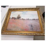 signed oil on canvas art picture