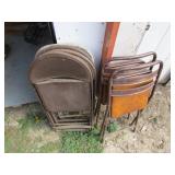 6 folding chairs