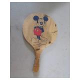 mickey mouse wooden paddle