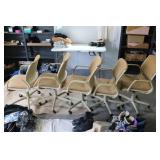 5 roll around chairs