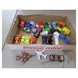 flat of hotwheels & toys