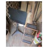 music stand & stepstool