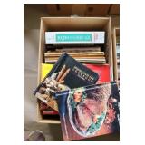box of cookbooks