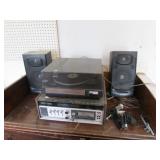 stereo w/record player & speakers