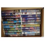 4 boxes of vhs tapes incl:box of disney