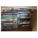 4 boxes of vhs tapes incl:disney