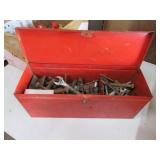 red toolbox w/items