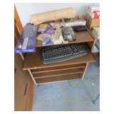 desk,2 keyboards & items