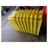 all yellow containers
