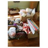 all boxes of christmas related items incl:packing