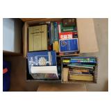 3 boxes of bibles & books