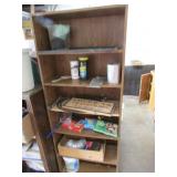 bookshelf & all items on it