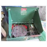coleman camping stove w/box