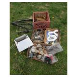 plumbing items,milk crate & items