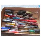 flat of screwdrivers