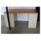 2 metal file cabinets & desk top(comes apart)