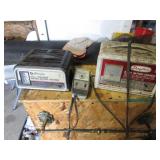 2 battery chargers & tester