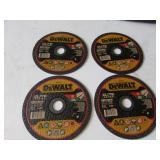 4 new dewalt cutting wheels