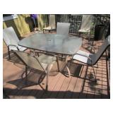 patio table w/6 chairs