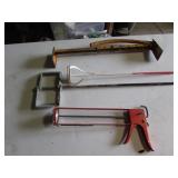 brick tongs,caulking gun & mixers