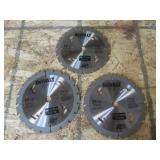 3 never used dewalt saw blades