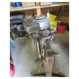 evenrude outboard boat motor & stand