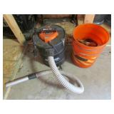 shop vac & partial bucket of nails