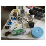 container,electrical items,dryer duct & items