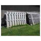 all wooden fencing