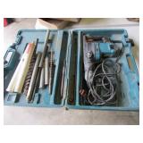 makita rotary hammer model HR4000C (works)& bits