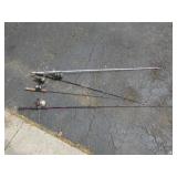 4 fishing poles