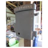 old metal phone box