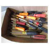 flat of screwdrivers