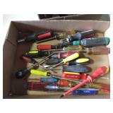 flat of screwdrivers